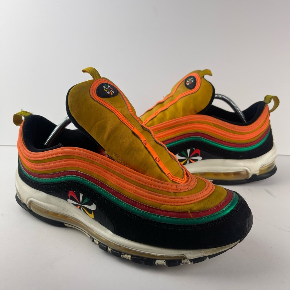 Nike Air Max 97 Sunburst Orange Pinwheel Logo 2019 CK9399-001 Men’s Size 11